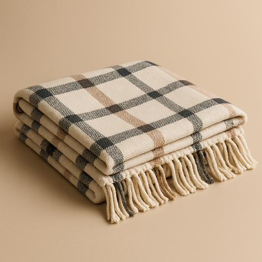 Plaid coton biologique
